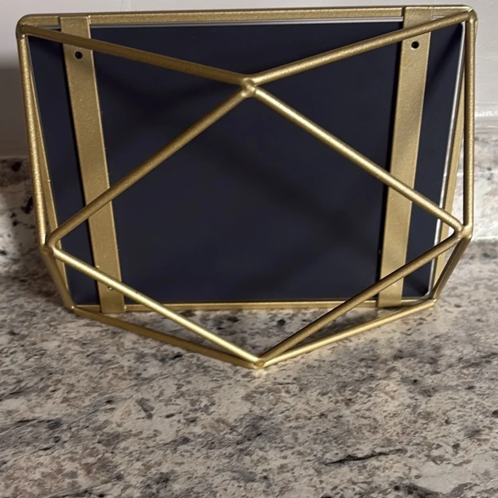 Gold Rectangular Tilt Vanity Mirror